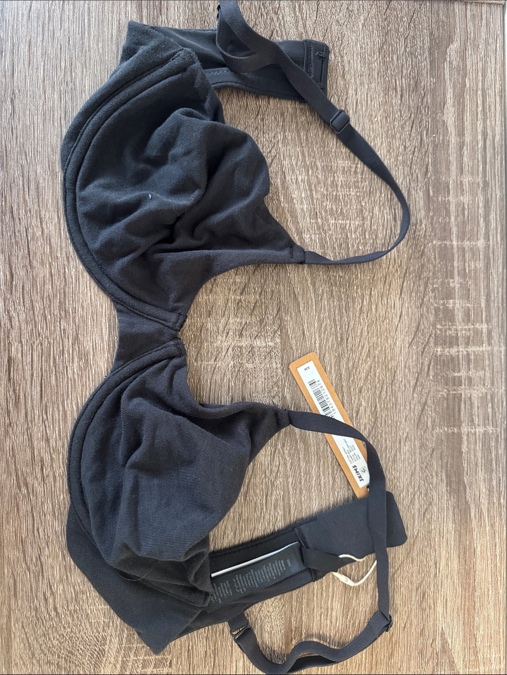 SKIMS Black Unlined Underwire Bra